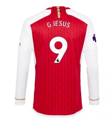 Maillot de foot Arsenal Gabriel Jesus #9 Domicile 2023-24 Manche Longue